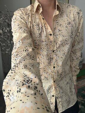 HUGO BOSS Red Label Extra Slim Fit Leopard Print Shirt S